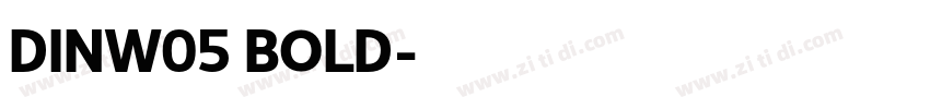 DINW05 BOLD字体转换